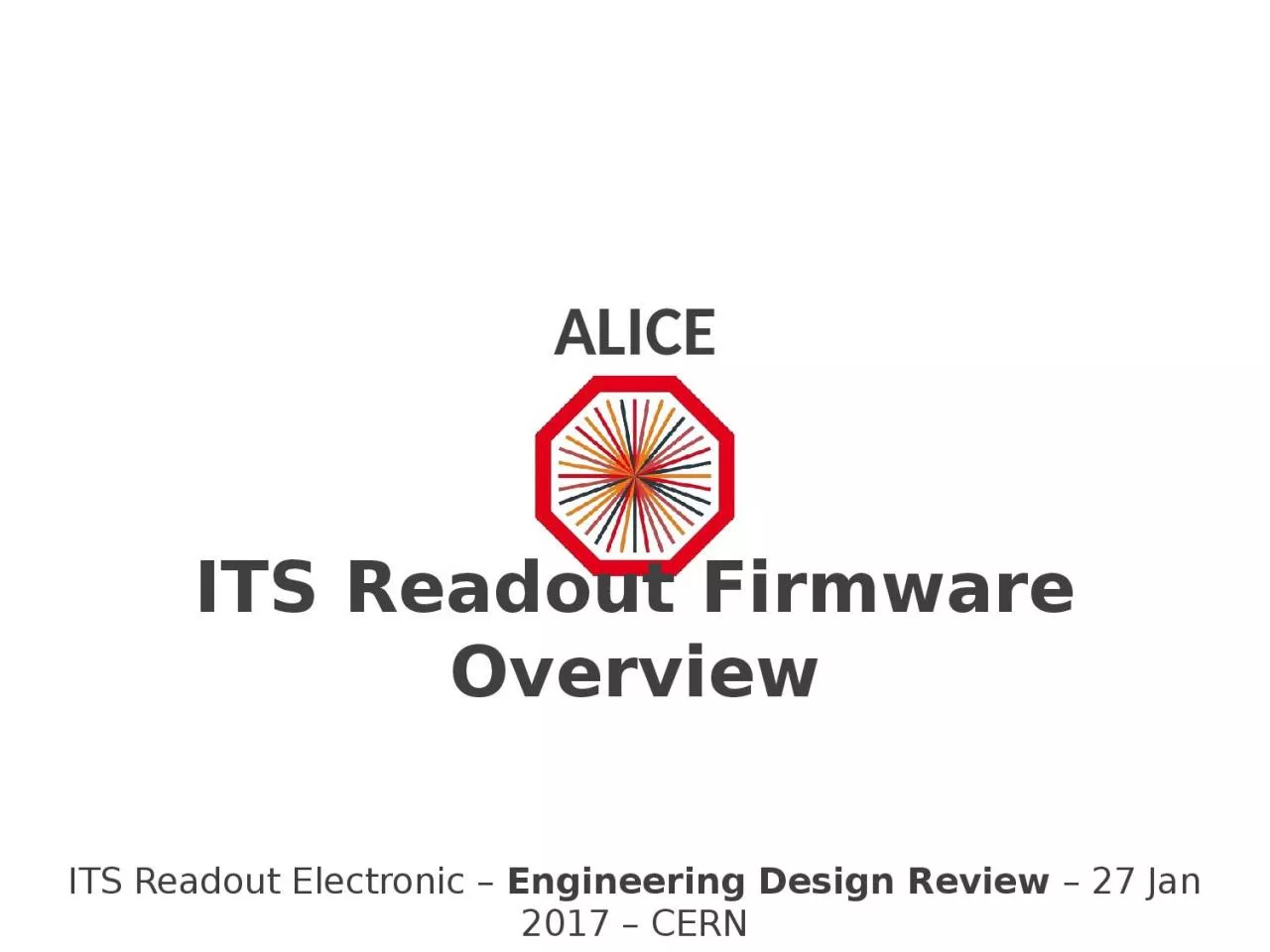 PPT-ITS Readout Firmware Overview