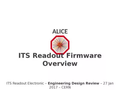 ITS Readout Firmware Overview