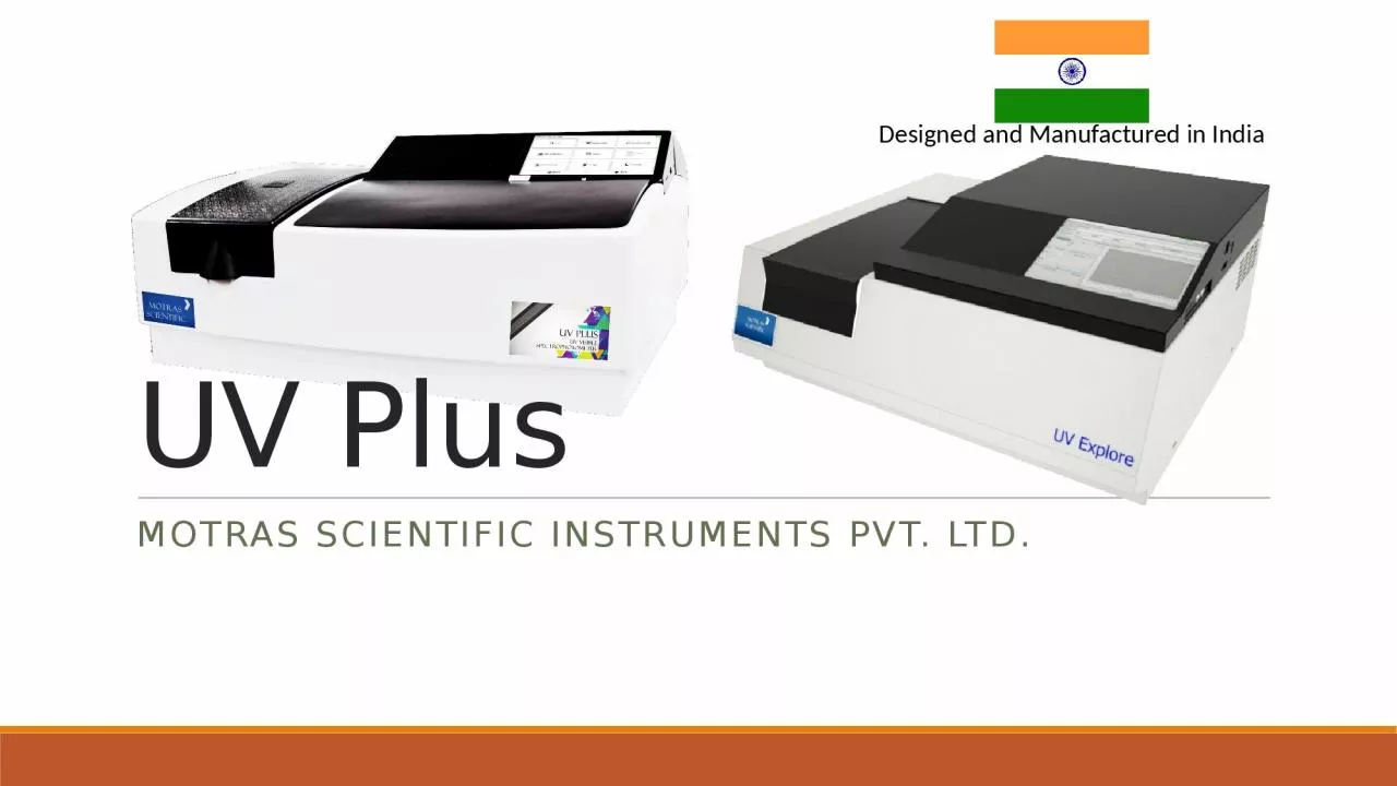 PPT-UV Plus Motras Scientific Instruments PVT. LTD.