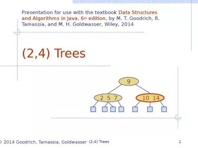 (2,4) Trees 1 (2,4) Trees