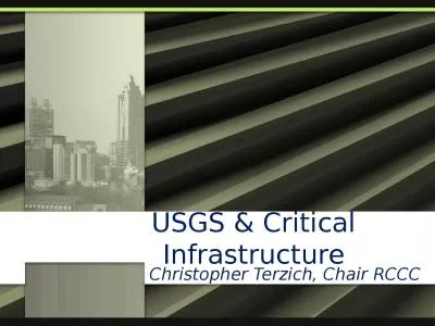USGS & Critical Infrastructure