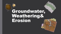 Groundwater,  Weathering,