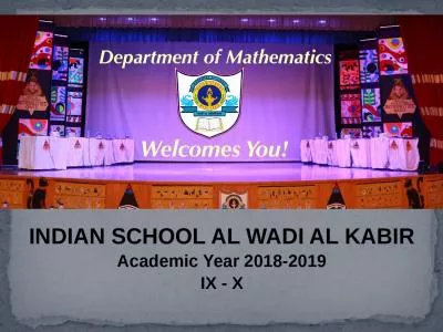 INDIAN SCHOOL AL WADI AL KABIR