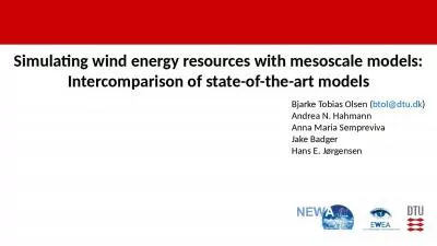 Simulating wind energy resources with mesoscale models: