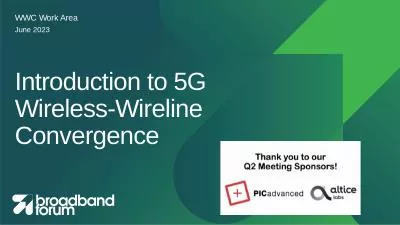 Introduction to 5G  Wireless-Wireline