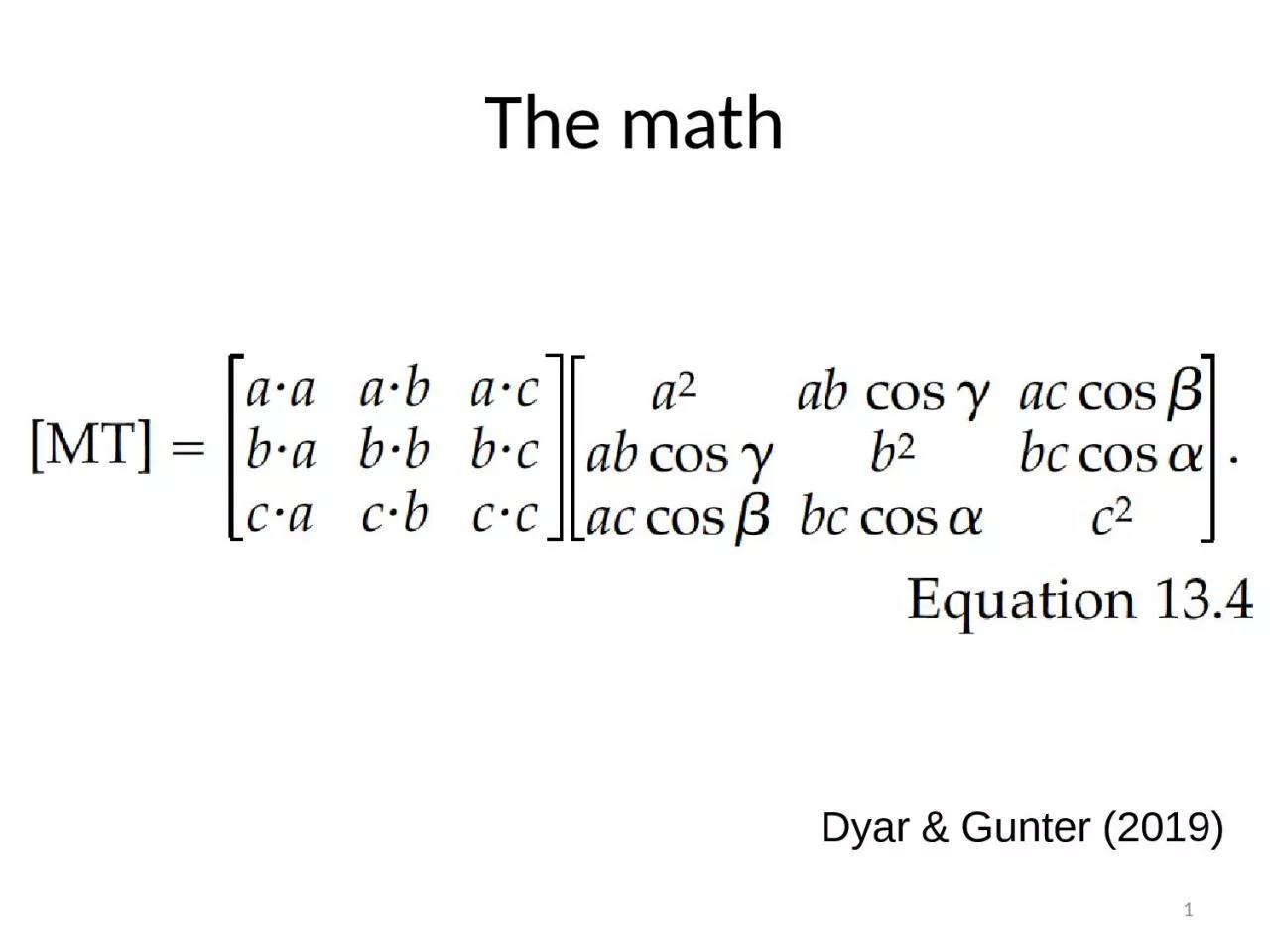 PPT-The math 1 Dyar & Gunter (2019)