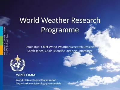 World Weather Research  Programme