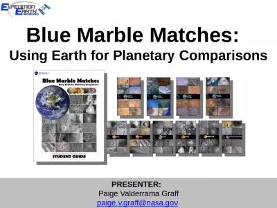 Blue Marble Matches:   Using Earth for Planetary Comparisons