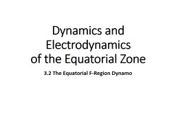 3. Dynamics and Electrodynamics