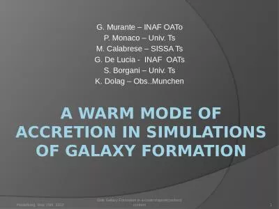 A  warm  mode of  accretion