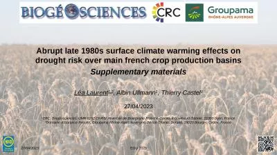 Abrupt late 1980s surface climate warming effects on drought risk over main french crop production