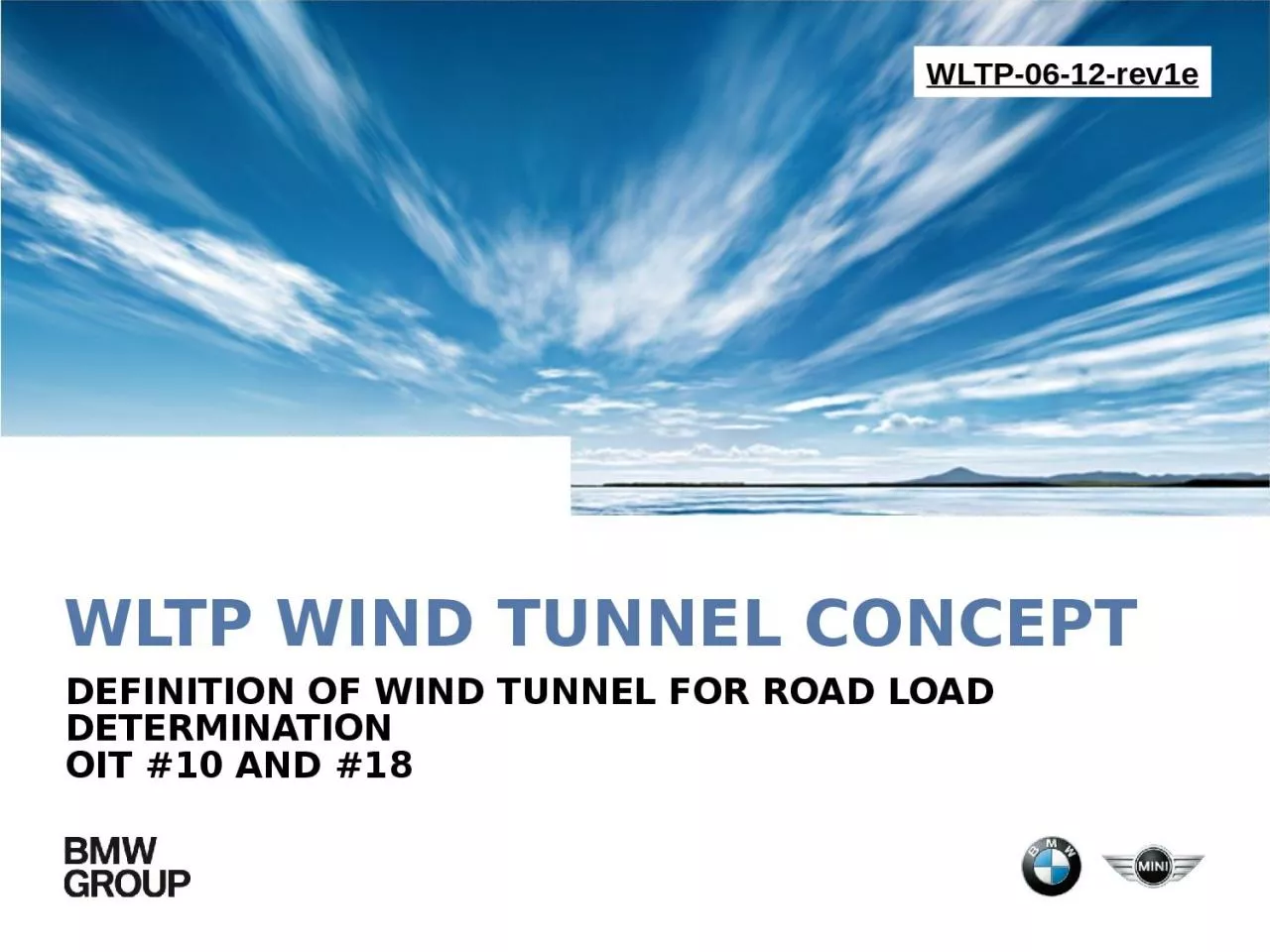 WLTP wind tunnel concept