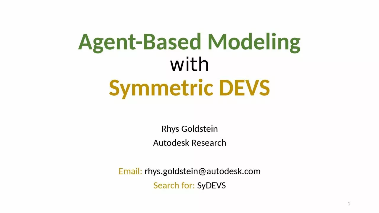 PPT-Agent-Based Modeling with