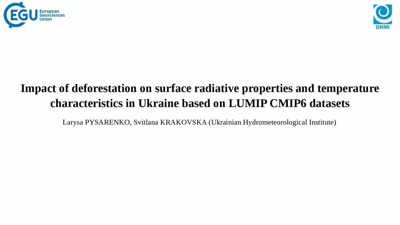 PPT-Impact of deforestation on surface radiative properties and temperature characteristics