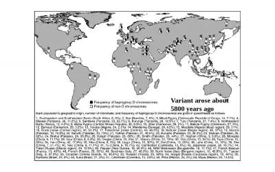 Variant arose about  5800 years ago