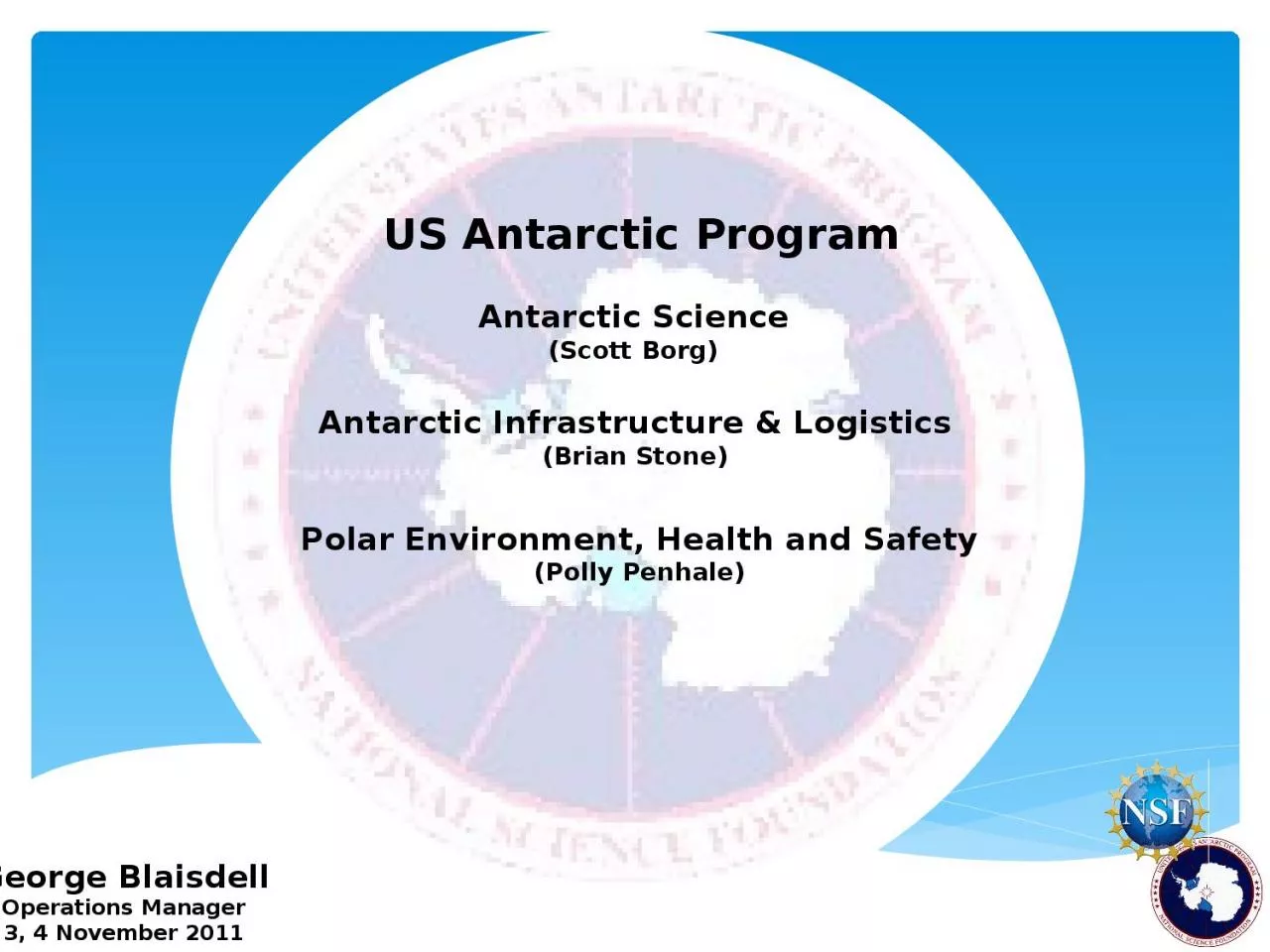 PPT-US Antarctic Program Antarctic Science