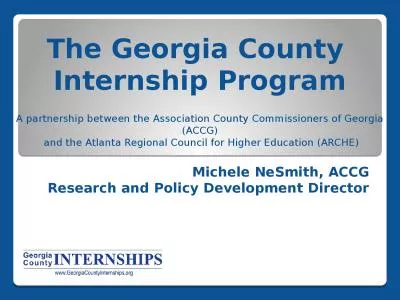 The Georgia County  Internship Program