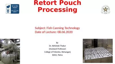 Retort Pouch Processing By