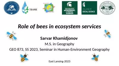 Role of bees in ecosystem services