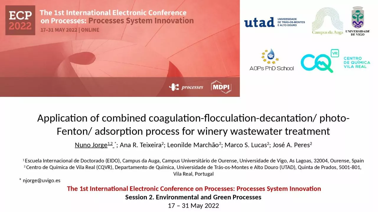 Application of combined coagulation-flocculation-decantation/ photo-Fenton/ adsorption