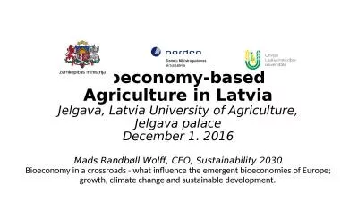 Bioeconomy-based Agriculture in Latvia
