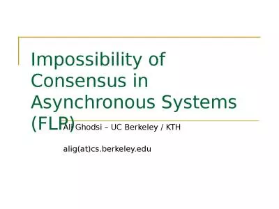 Impossibility of Consensus in Asynchronous Systems (FLP)