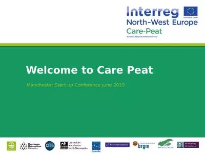 Welcome to Care Peat Manchester Start-up Conference June 2019