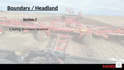 Boundary / Headland Section 7