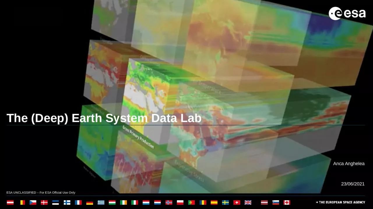 PPT-The (Deep) Earth System Data Lab