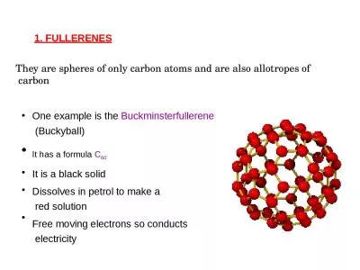 1.   FULLERENES • • One