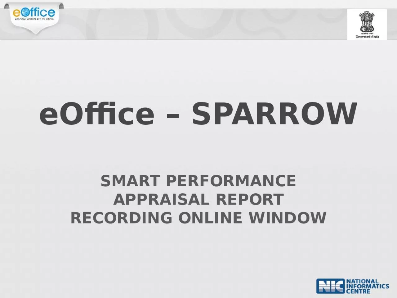 eOffice – SPARROW  SMART PERFORMANCE