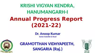 KRISHI VIGYAN KENDRA, HANUMANGARH-