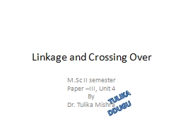 Linkage and Crossing Over