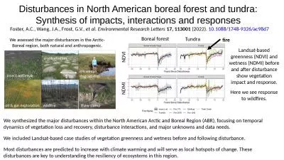 Disturbances in North American boreal forest and tundra: