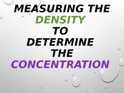 Measuring  the  Density