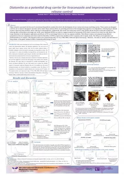 Diatomite as a potential drug carrier for