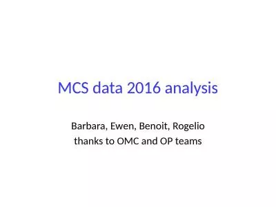 MCS data 2016 analysis Barbara,