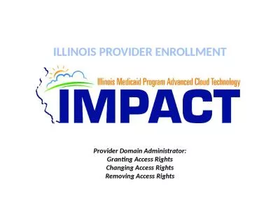 ILLINOIS PROVIDER ENROLLMENT