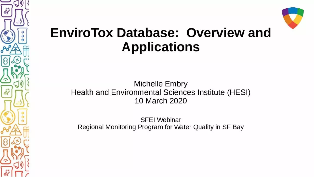 PPT-EnviroTox Database: Overview and Applications