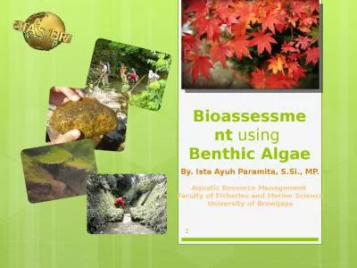 Bioassessment  using  Benthic Algae