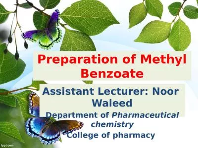 Preparation of Methyl Benzoate