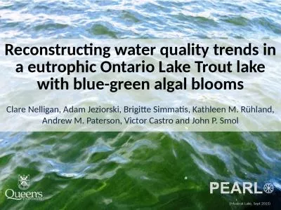 Reconstructing  water quality trends in a