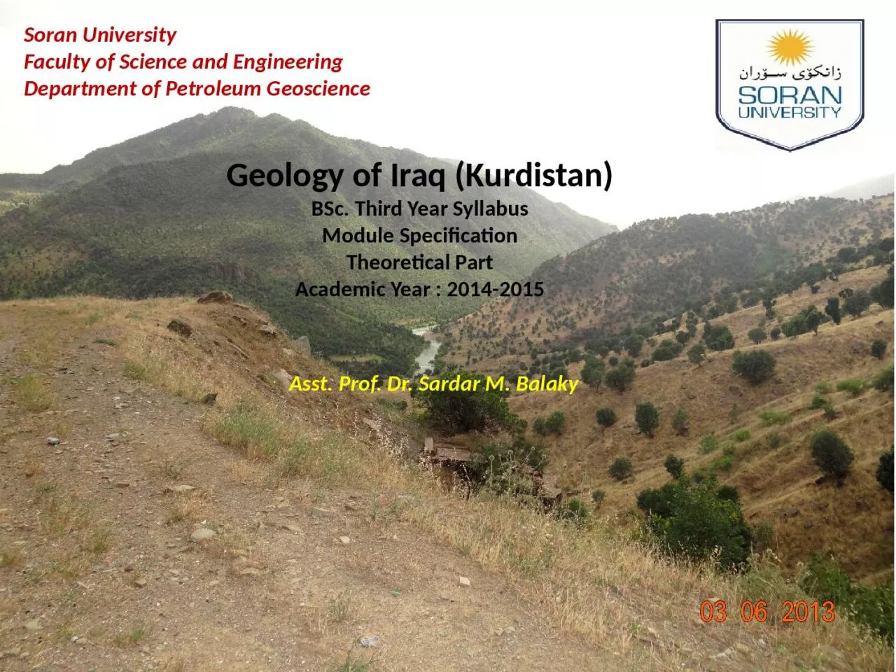 PPT-Soran University Faculty of Science and Engineering