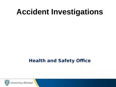 Accident  Investigations