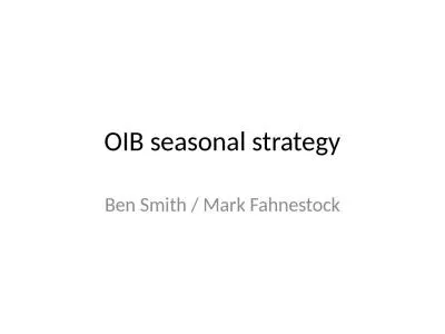 OIB seasonal strategy Ben Smith / Mark