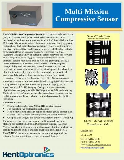 The  Multi-Mission Compressive Sensor