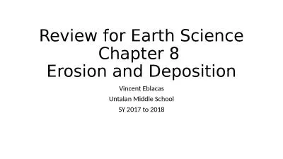 Review for Earth Science Chapter 8