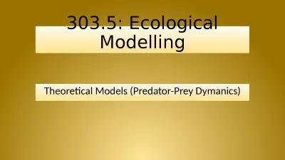 303.5: Ecological Modelling
