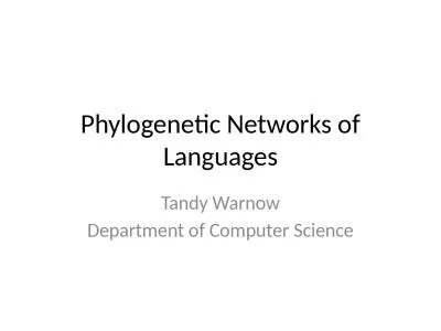 Phylogenetic Networks of Languages