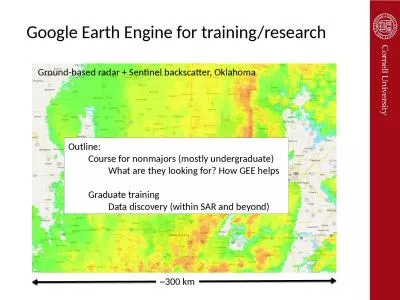 Google Earth Engine for training/research